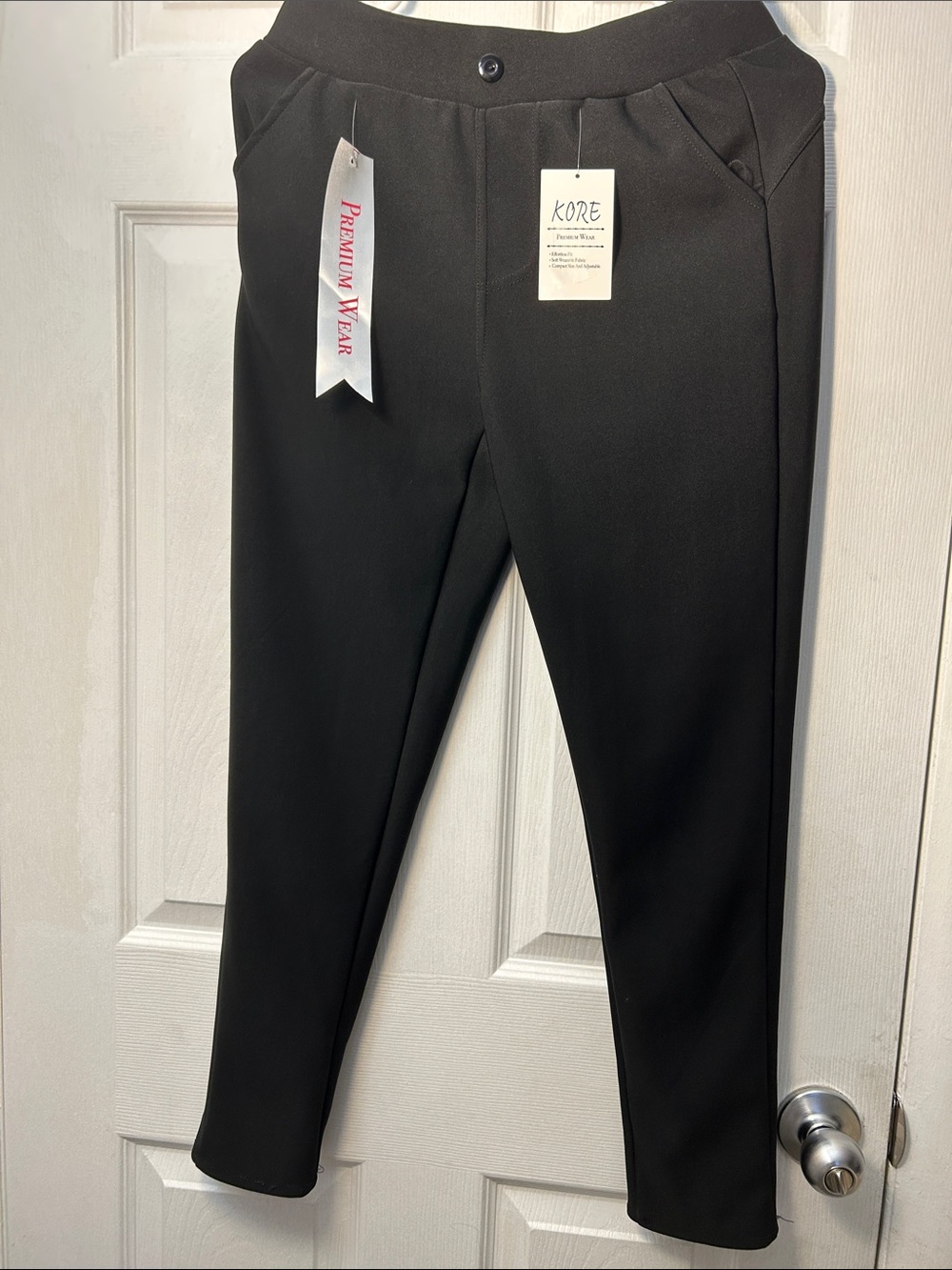 Black Women's Ponte Ankle Pants